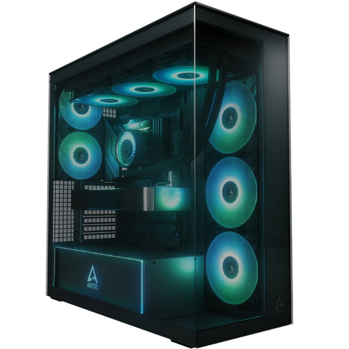 ARCTIC Xtender Black (Tinted Glass) Midi Tower Negro